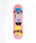 Skate Montado Hondar Srie Kuso Logo Rosa